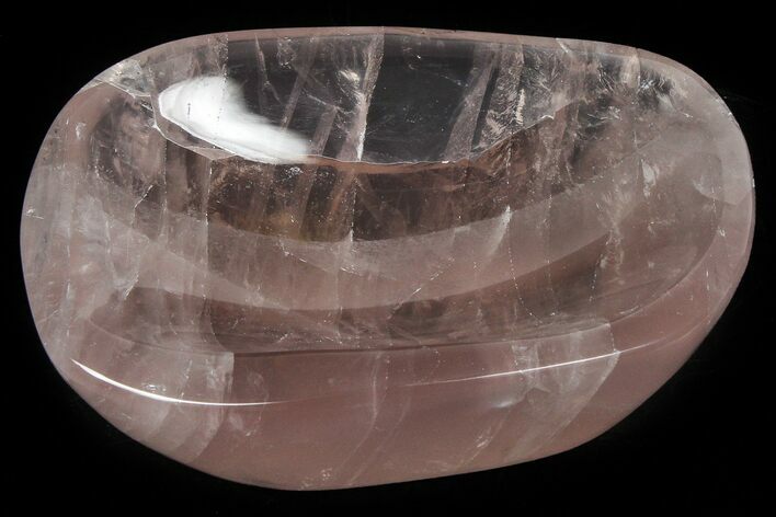 Polished Rose Quartz Dish #365163